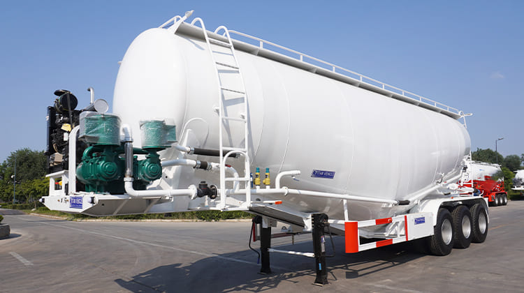 3 Axle 35 CBM Dry Bulk Cement Tanker Trailer for Sale in Zimbabwe