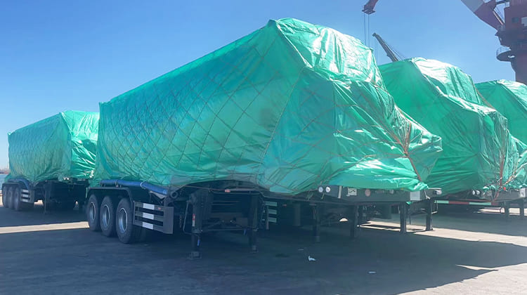 Tri Axle 35 CBM Bulk Cement Tank Trailer for Sale in Zimbabwe