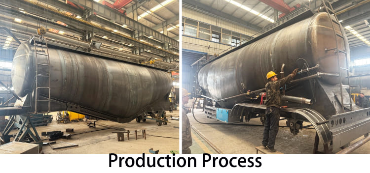 Tri Axle 35 CBM Bulk Cement Tank Trailer for Sale in Zimbabwe