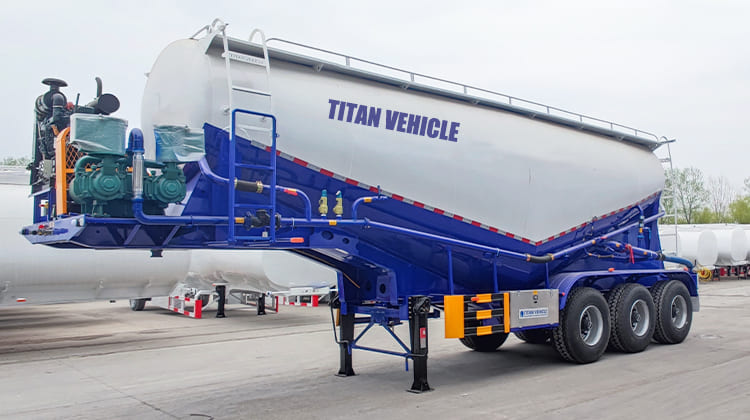 Tri Axle 35 CBM Bulk Cement Tank Trailer for Sale in Zimbabwe