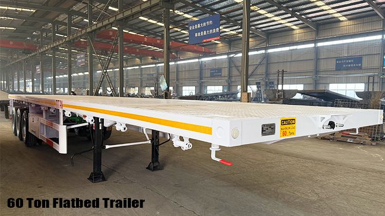 3 Axle 40 Ft Flatbed Flat Bed Trailer for Sale Price in Zimbabwe