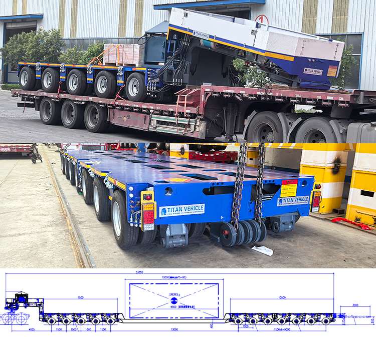 Heavy Equipment Transport Goldhofer Multi Axle Trailer for Sale in Zimbabwe