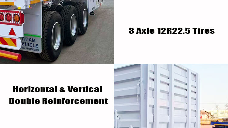 Tri Axle Side Wall Trailer for Sale in Zimbabwe