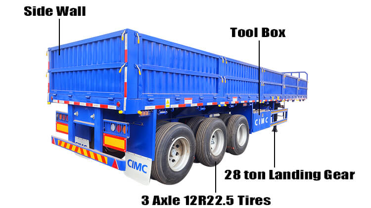 Cimc Side Wall Trailer for Sale in Zimbabwe