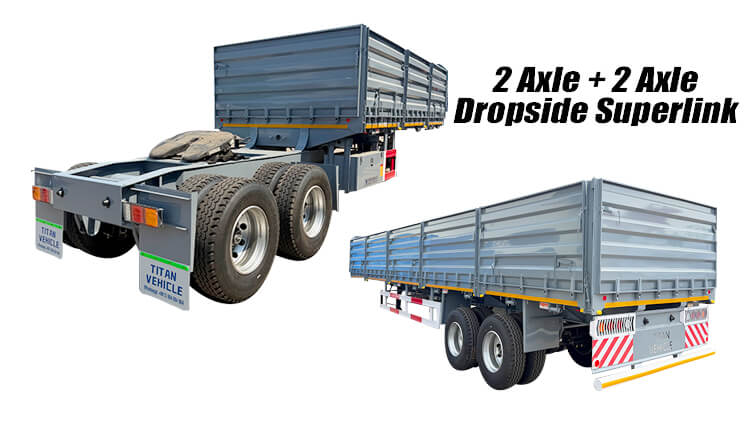 2 Axle + 2 Axle Dropside Superlink Trailers for Sale in Harare Zimbabwe