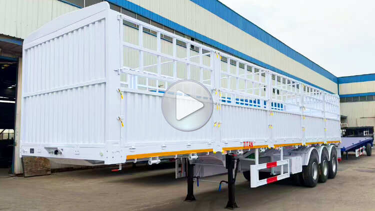 3 Axle Fence Semi Trailer for Cargo Transport for Sale in Harare Zimbabwe