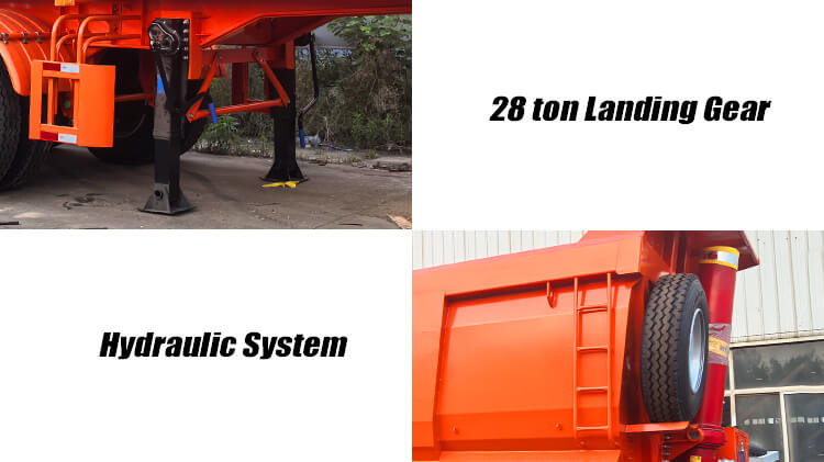 Afrit 4 Axle End Tipper Trailer for Sale in Zimbabwe for Transport Ore