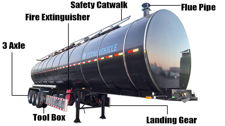 3 Axle Heated Tankers | Hot Asphalt Oil Tankers for Sale in Zimbabwe