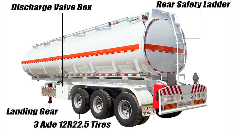 40000 Liters Diesel Tanker Trailer for Sale in Zimbabwe