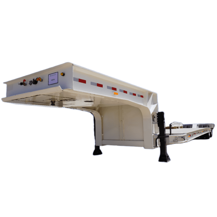 2 Line 4 Axle 100t Heavy Duty Lowbed Trailer Transport