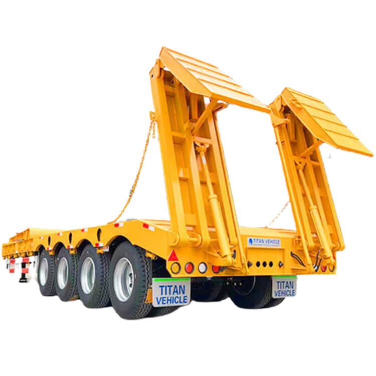 4 Axle 100 Ton Low Bed Truck for Sale