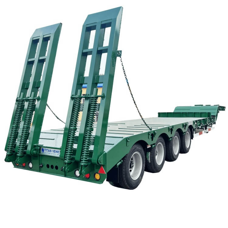 80 Ton 4 Axle Low Bed Trailer Price
