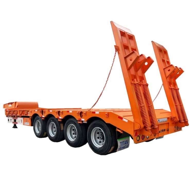 100 Ton 4 Axle Low Bed Trailer