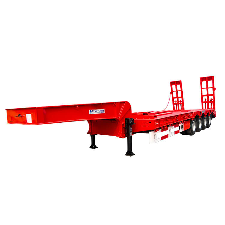 4 Axle Low Bed Truck Trailer