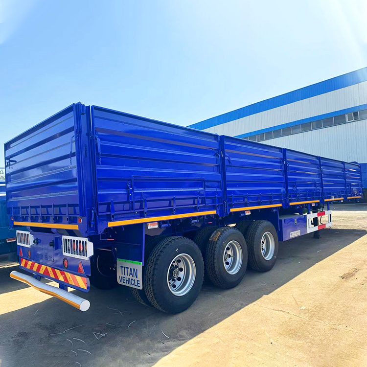 3 Axle Mining Transport Drop Side Trailer
