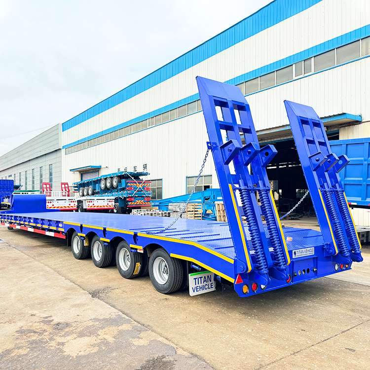 4 Axle 100 ton Semi Lowbed Trailer