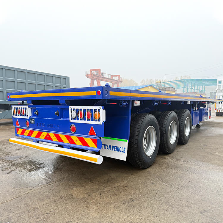 2025 New 40 Foot Tri Axle Flatbed Semi Trailer
