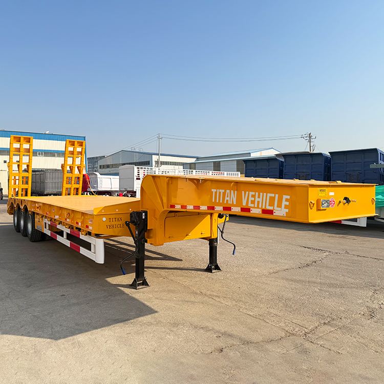 3 Axle 60 Ton Tractor Low Loader Trailer