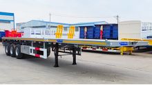 3 Axle 40 Ft Flatbed Semi Trailer 