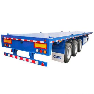 CIMC 3 Axle 40ft 60ton Flatbed Semi Trailer