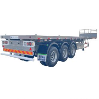 3 Axle Flat Top Semi Trailer for Sale