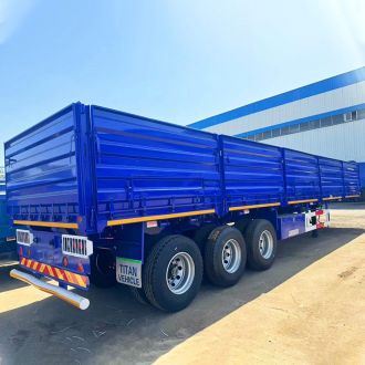 3 Axle Mining Transport Drop Side Trailer