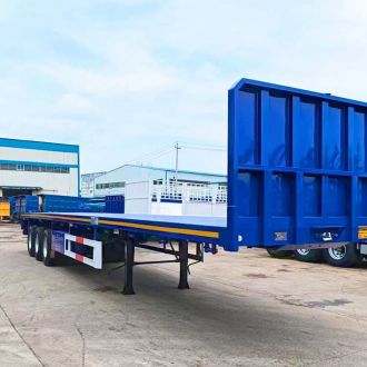 3 Axle 40 Ft Flatbed Truck Trailer