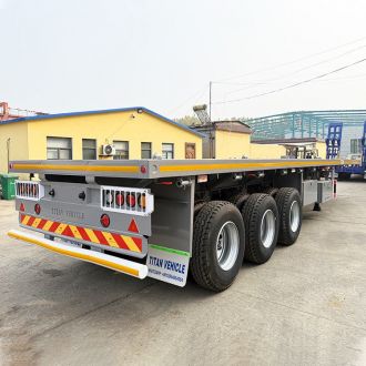 40 Ft 3 Axle Flatbed Semi Trailer