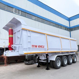 4 Axle 80 Ton Semi Dump Trailer