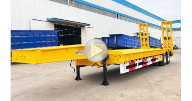 2 Axle Low Bed Truck Trailer