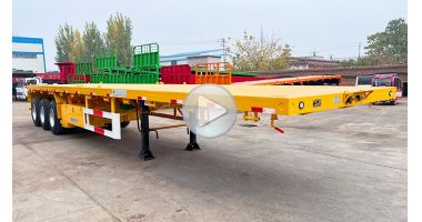 3 Axle 40 Ft Container Flatbed Trailer