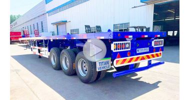3 Axle Flatbed Semi Trailer