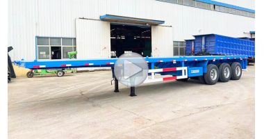 Tri Axle Flatbed Truck Trailer